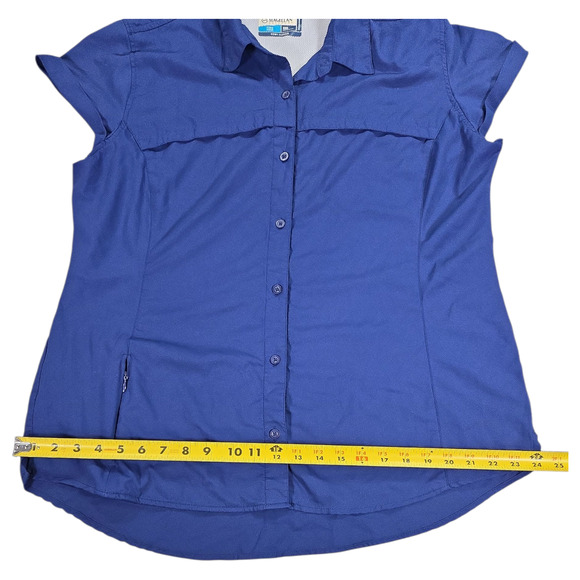 Magellan Women XXL Fishing Shirt Semi Fitted Navy Outdoor Camping Utility Beach - Picture 4 of 11
